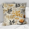 thumbnail image 1 of Designart "Rustic Charm in Botanical Blooms" Botanical Printed Throw Pillow, 1 of 5