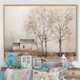 thumbnail image 1 of Designart "Rustic Farmhouse Tree Scenery" Landscape Trees Floater Framed Wall Decor, 1 of 5