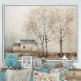 thumbnail image 1 of Designart "Rustic Farmhouse Tree Scenery" Landscape Trees Floater Framed Wall Decor, 1 of 5