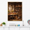 thumbnail image 1 of Designart "Rustic Kitchen Scenes II" Food & Beverage Floater Framed Wall Art Living Room, 1 of 7