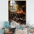 thumbnail image 1 of Designart "Rustic Red Carriage Cart In The United States II" Old American Cart Floater Framed Wall Art Prints, 1 of 5