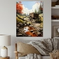 thumbnail image 1 of Designart "Rustic Red Carriage Cart In The United States" Old American Cart Wall Decor, 1 of 7