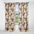 thumbnail image 1 of Designart "Rustic Romance In Lace V" Floral Blackout Curtain Panels, 1 of 4