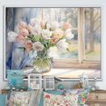 thumbnail image 1 of Designart "Rustic Tulip Still Life" Tulips Floater Framed Canvas Art Print, 1 of 5