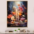 thumbnail image 1 of Designart "Sabbath Blessings With Blooming Judaism" Judaism Floater Framed Wall Art Living Room, 1 of 5