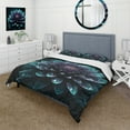 thumbnail image 1 of Designart "Sacred Lotus Floral Bloom Purple I" Floral Lotus Bedding Covert Set - Lotus Purple Floral Bed Set With 1 Sham, 1 of 6
