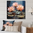 thumbnail image 1 of Designart "Sacred Lotus Petals III" Lotus Wall Decor, 1 of 7