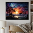 thumbnail image 1 of Designart "Safari Celestial in Africa I" African Floater Framed Wall Decor, 1 of 7