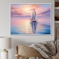 thumbnail image 1 of Designart "Sailboat Sailing Charm I" Sailing Boat Floater Framed Canvas Art Print, 1 of 7
