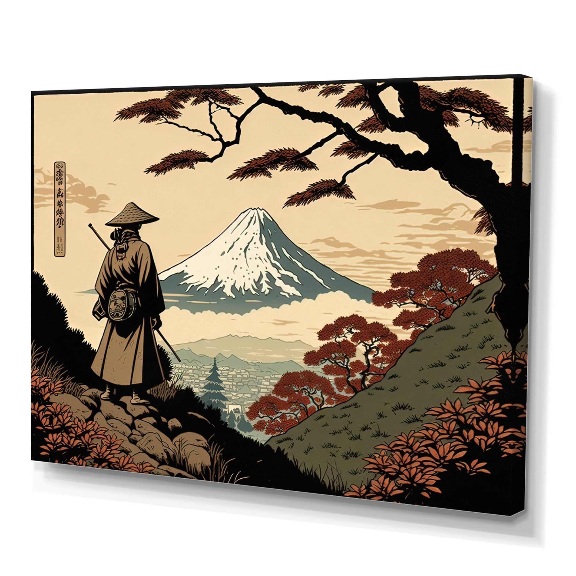 Designart Samurai In Japon I Canvas Wall Art