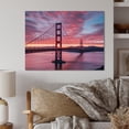 thumbnail image 1 of Designart "San Francisco Golden Gate Bridge Iconic Landmark" California Metal Art Living Room, 1 of 5