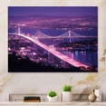 thumbnail image 1 of Designart "San Francisco Skyline and the Iconic Bay Bridge IX" City Architecture Metal Art Print, 1 of 5