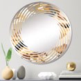 thumbnail image 1 of Designart "Sand Dune Stealth" Camouflage Spiral Round Wall Mirror - Oval Printed Decorative Mirror - Multiple Color Options, 1 of 5