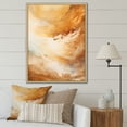 thumbnail image 1 of Designart "Sandy Horizon With Beige Clouds I" Clouds Floater Framed Wall Decor, 1 of 5
