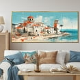 Designart "Santorini Greek Island Impression I" Extra Large Cityscapes