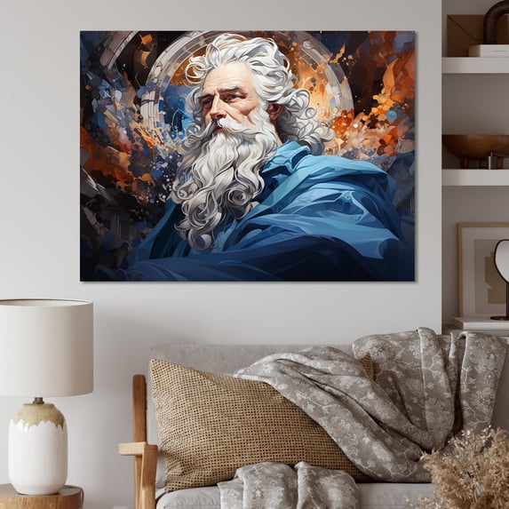 Designart "Sapphire Monarch Of Ancient Israel: Solomon'S Reign" Christianity Wall Decor