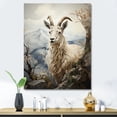 thumbnail image 1 of Designart "Satisfied Goat II" Animals Canvas Art Print, 1 of 5