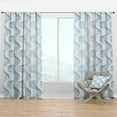 thumbnail image 1 of Designart 'Scandinavian Pattern I' Modern & Contemporary Curtain Panel, 1 of 4