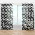 thumbnail image 1 of Designart 'Scandinavian Pattern III' Mid-Century Modern Curtain Panel, 1 of 4