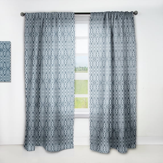 Designart 'Scandinavian Pattern IV' Scandinavian Curtain Panel