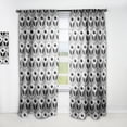 thumbnail image 1 of Designart 'Scandinavian Pattern VI' Scandinavian Curtain Panel, 1 of 5