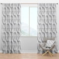 thumbnail image 1 of Designart 'Scandinavian Pattern XIII' Scandinavian Blackout Curtain Panel, 1 of 4