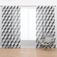 thumbnail image 1 of Designart 'Scandinavian Pattern XIV' Scandinavian Curtain Panel, 1 of 4