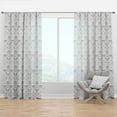 thumbnail image 1 of Designart 'Scandinavian Pattern XVII' Scandinavian Curtain Panel, 1 of 4