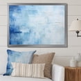 thumbnail image 1 of Designart "Scandinavian Tiles in White and Blue IV" Geometric Framed Wall Art Decor - Bohemian Blue Boho Mosaic Hallway Framed Wall Art Decor, 1 of 6