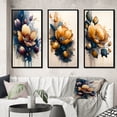 thumbnail image 1 of Designart "Scarlet Crocus Blossoms III" Floral & Botanical Framed Wall Art Set Of 3 - Blue Crocus Frame Gallery Set For Office Decor, 1 of 6