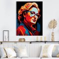 thumbnail image 1 of Designart "Scarlet Streep In Popart I" Pop Art Canvas Art Print, 1 of 7