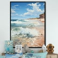 thumbnail image 1 of Designart "Scenic Beach Photography I" Nautical & Beach Floater Framed Canvas Print, 1 of 7