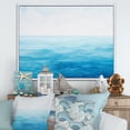 thumbnail image 1 of Designart "Scenic Blue Ocean In Motion I" Ocean Floater Framed Wall Decor, 1 of 5