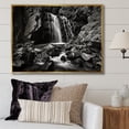thumbnail image 1 of Designart "Scenic Cliff Waterfall II" Waterfall Floater Framed Wall Decor, 1 of 5