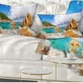 thumbnail image 1 of Designart Scenic Costa Paradiso - Seashore Photo Throw Pillow - 12x20, 1 of 1