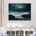 thumbnail image 1 of Designart "Scenic Rocky Beach III" Ocean Floater Framed Canvas Wall Art, 1 of 5