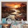 thumbnail image 1 of Designart "Scenic Splendor of Nevada s Canyons V" Landscapes Floater Framed Canvas Print, 1 of 7