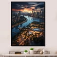 thumbnail image 1 of Designart "Scenic Spot in Beautiful Beijing Cityscape I" Cityscapes Floater Framed Canvas Print, 1 of 7