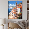 thumbnail image 1 of Designart "Scenic Views Of Italy I" Italy Floater Framed Wall Decor, 1 of 5
