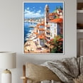 thumbnail image 1 of Designart "Scenic Views Of Italy I" Italy Floater Framed Wall Decor, 1 of 5
