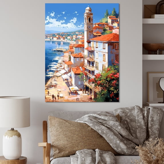Designart "Scenic Views Of Italy I" Italy Wall Decor