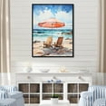 thumbnail image 1 of Designart "Scenic Vintage Beach Chairs I" Nautical & Beach Floater Framed Canvas Wall Art, 1 of 7