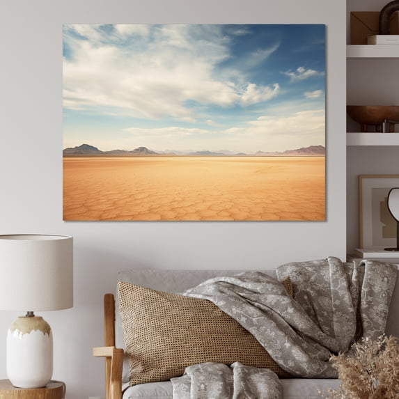 Designart "Scenic horizon Desert Infinite Horizon II" Landscapes Wall Decor