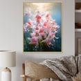 thumbnail image 1 of Designart "Sea Bloom: Monkey Face Orchid" Flowers Floater Framed Wall Art Living Room, 1 of 5