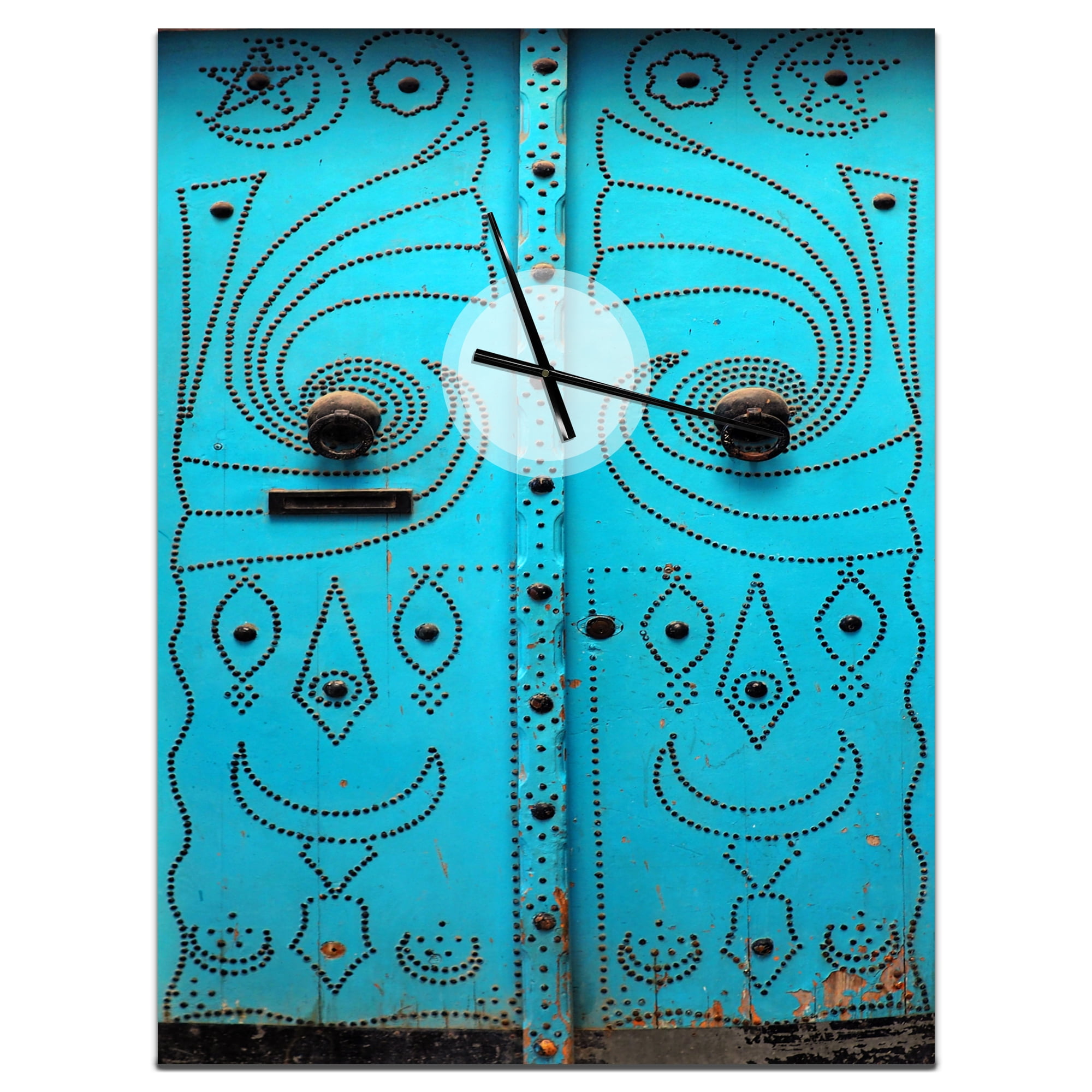 Designart 'Sea & Shore Stones' Coastal Wall Clock