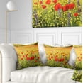 thumbnail image 1 of Designart Sea of Blossom - Landscape Printed Throw Pillow - 16x16, 1 of 5