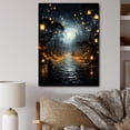 thumbnail image 1 of Designart "Sea of Lanterns Japanese Festival Celebration II" Cityscapes Canvas Wall Art, 1 of 5