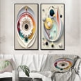 thumbnail image 1 of Designart "Seance Ethereal Mystical Visions II" Modern Geometric Framed Wall Art Set Of 2 - Modern White Gallery Wall Frame Set For Home Decor, 1 of 6