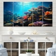 thumbnail image 1 of Designart "Seascape of Coral IV" Coastal Wall Art Prints Set, 1 of 5