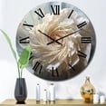 thumbnail image 1 of Designart "Seashell Monochromatic II" Animals Oversized Wall Clock, 1 of 5